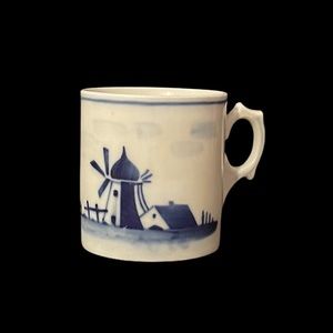 Delft Style Antique Pre-WWII Coffee Cup